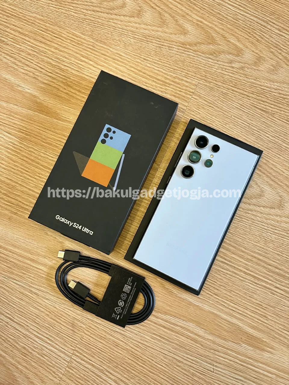Samsung S24 Ultra Second (Titanium Blue 12/512GB) - gambar 1